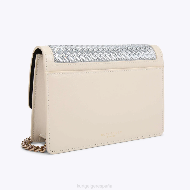 Kurt Geiger mujer bandolera pequeña london shoreditch 2LPR133 | bolsas combinación de metales